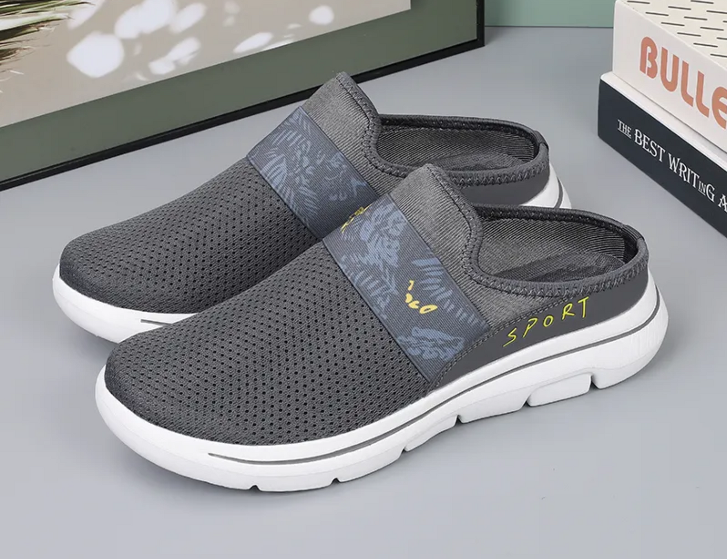 MEN'S COMFORT BREATHABLE SUPPORT SPORTS SLIP-ON SANDALS