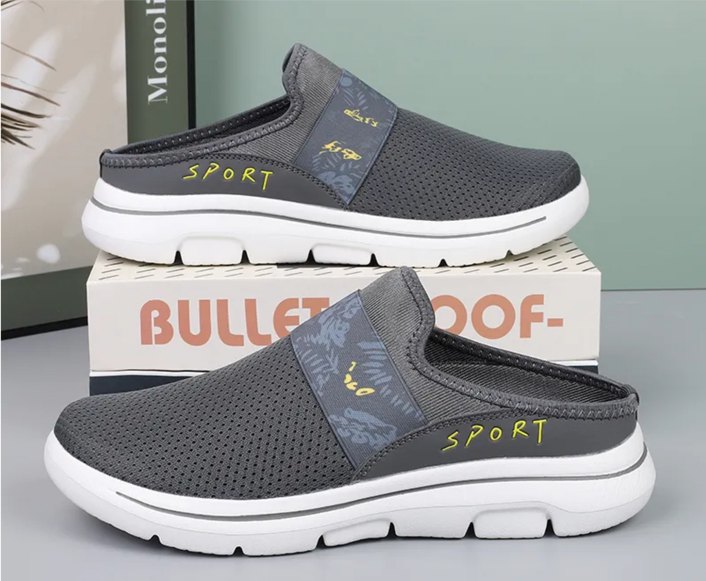 MEN'S COMFORT BREATHABLE SUPPORT SPORTS SLIP-ON SANDALS