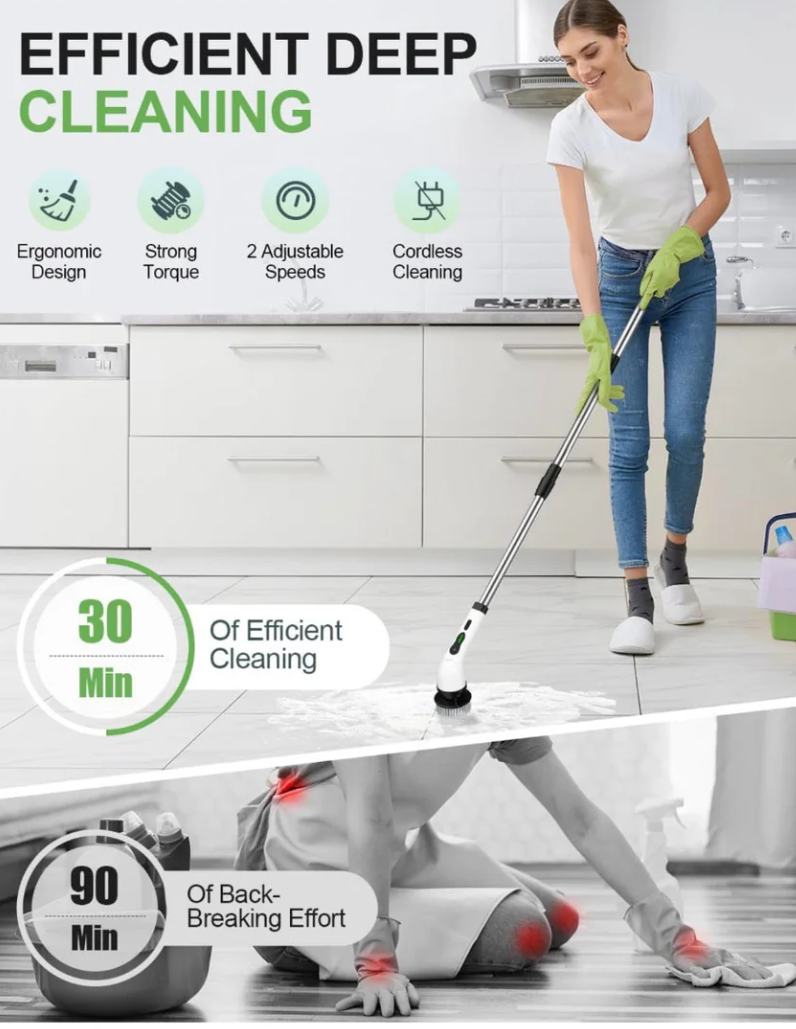 🌟 Spin Master Pro Max – Electric Cordless Cleaning Brush 🌟
